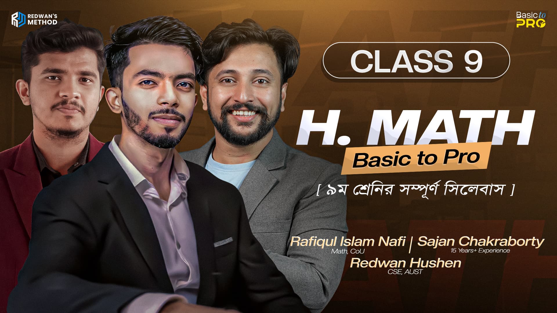 HIGHER MATH BASIC TO PRO CLASS 9